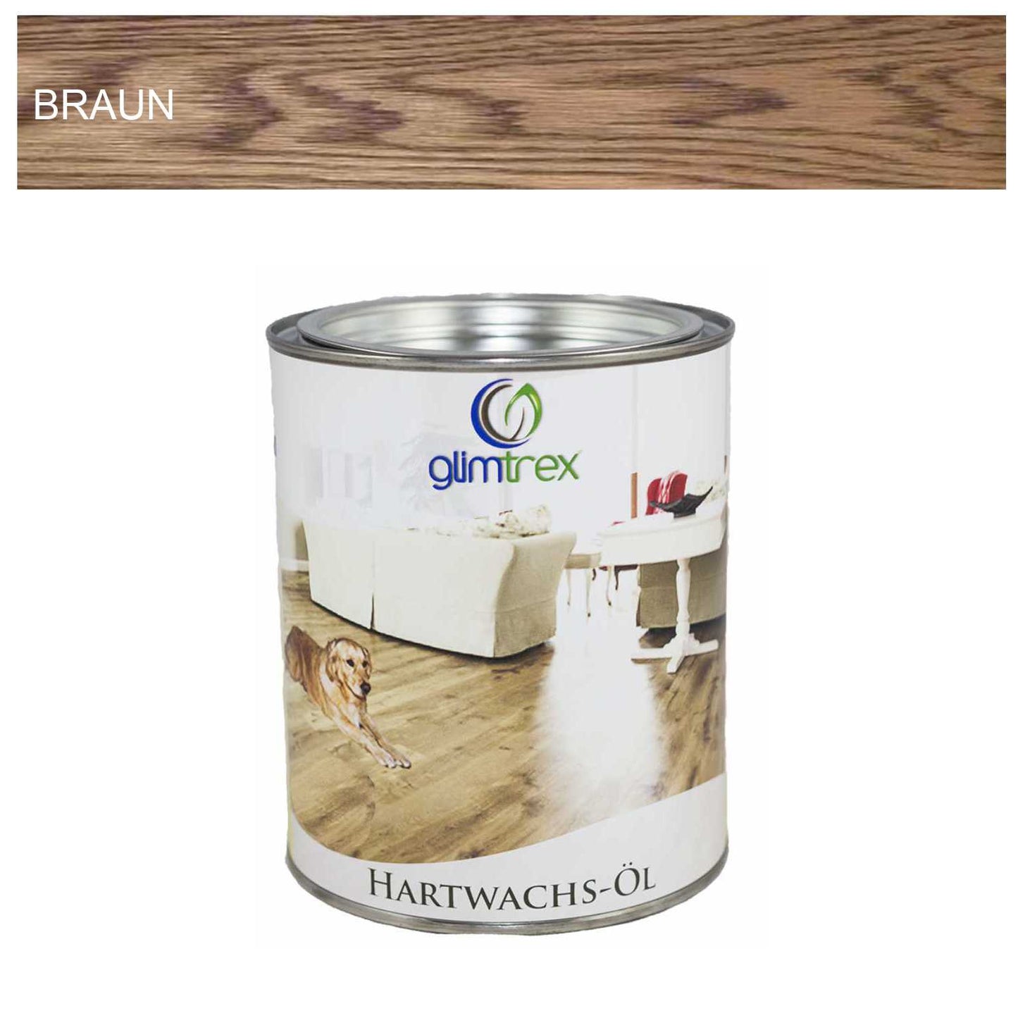 Hartwachs-Öl farbig (1 l)