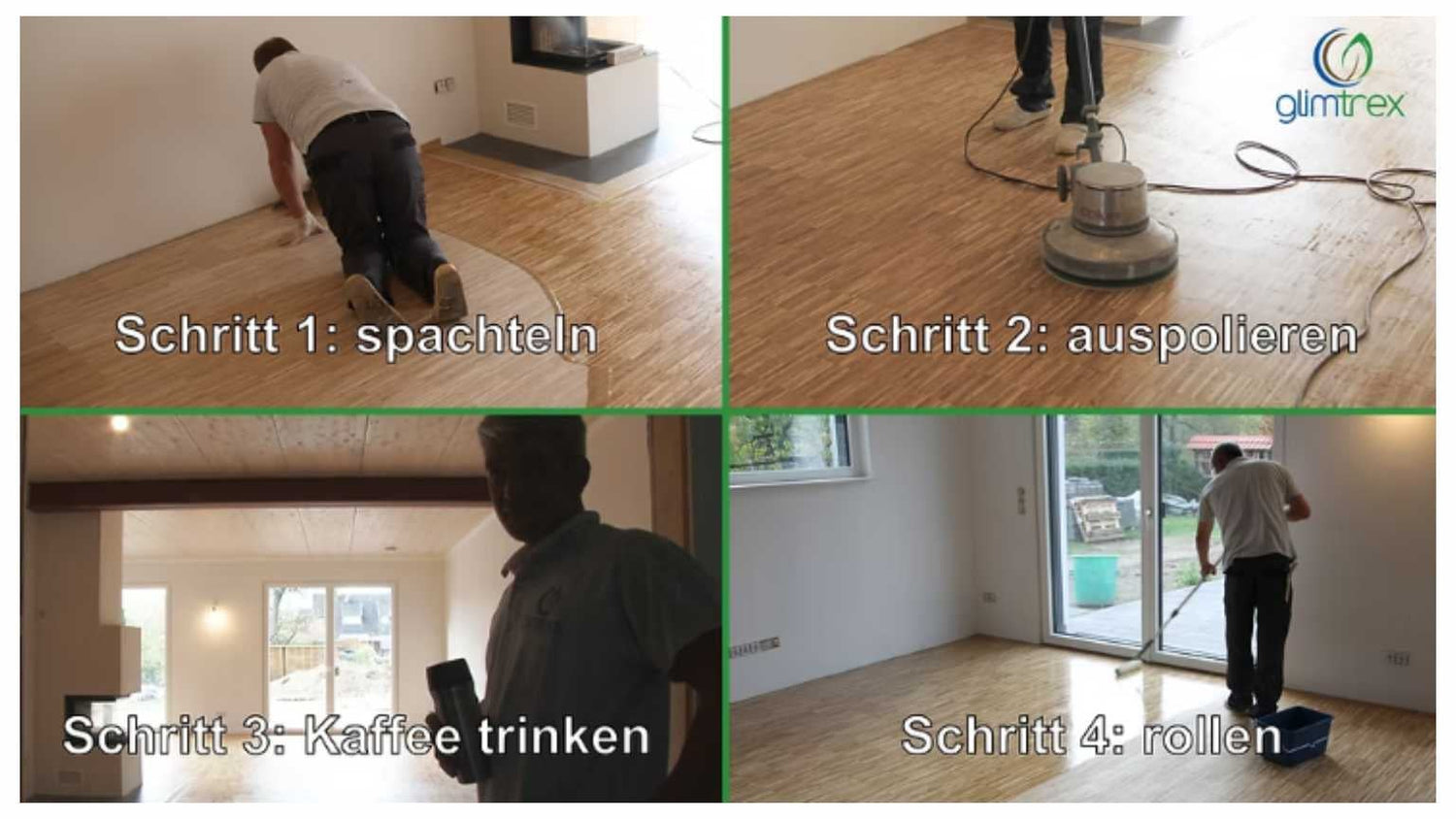 Hartwachsöl Non-Stop auftragen